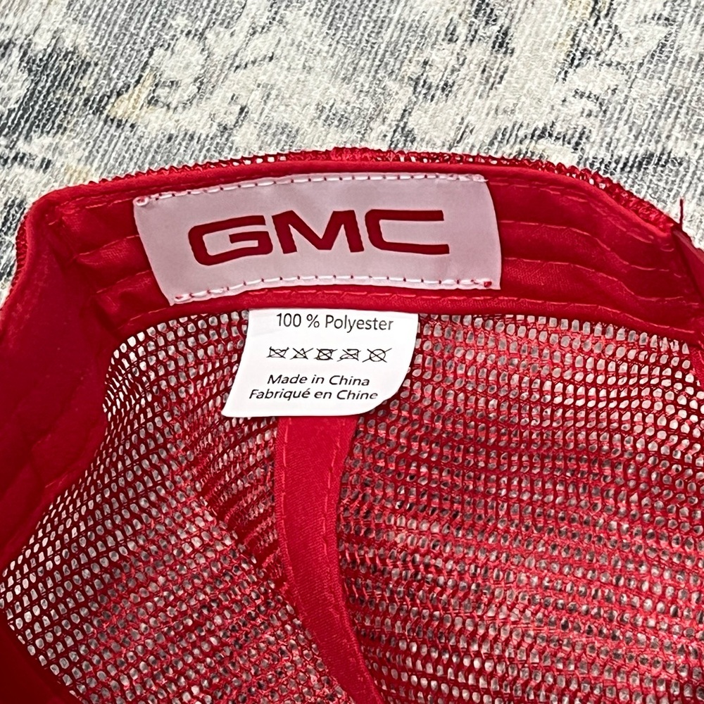 Two GMC Red Mesh Caps - Picture 4 of 4